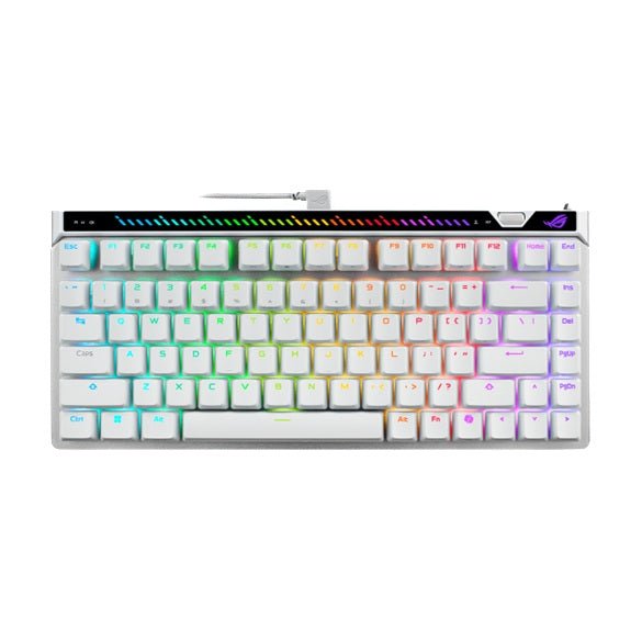 ASUS M705 ROG Falchion Ace 75 HE Gaming Keyboard - WHITE, HFXV2Magnetic, USB2.0TypeC, 75%,8000Hz, 0.125ms, Windows10/11, GearLink - Leader Electronics