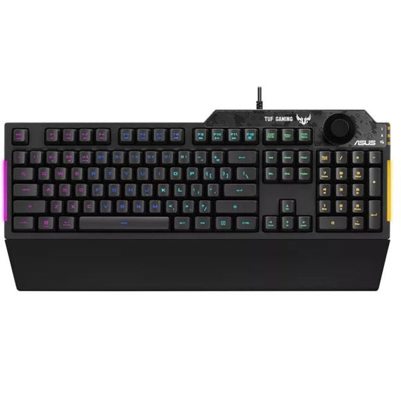 ASUS RA04 TUF GAMING K1 RGB Keyboard, Volume Knob, 19 Key Rollover, Spill Resistance, Programmable Keys - Leader Electronics