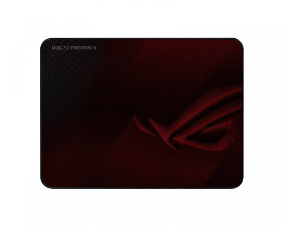 ASUS ROG SCABBARD II Gaming Mouse Pad, Medium Size (360x260mm) Water/Oil/Dust Respellent, Anti-Fray, Soft Cloth With Rubber Base - Leader Electronics
