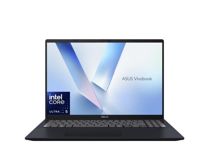 ASUS Vivobook 16' X1605 (1920 x 1200) 16:10 Intel Ultra 5 225H 16GB 512G USB-C Video Win 11 Home Backlit 42w Numpad Blue Lifestyle Notebook 2025 - Leader Electronics