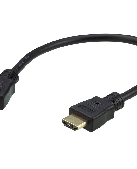 Aten 0.3m 4K HDMI High Speed Ethernet cable, supports up to 4096 x 2160 @ 60Hz, High quality tinned copper wire with Gold-plated connectors - Leader Electronics