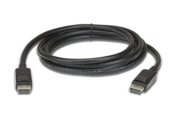 Aten 3m DisplayPort Cable, supports up to 8K (7680 x 4320 @ 60Hz), DP 1.4, High Bit Rate 3 (HBR3) bandwidth of 32.4 Gbps - Leader Electronics