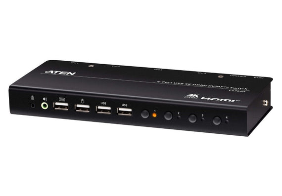 Aten 4-Port USB 4K HDMI KVMP™ Switch (Cables included) - Leader Electronics