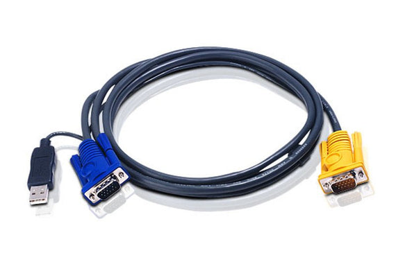 Aten KVM Cable 1.8m with 3 in 1 SPHD to VGA & USB - Leader Electronics