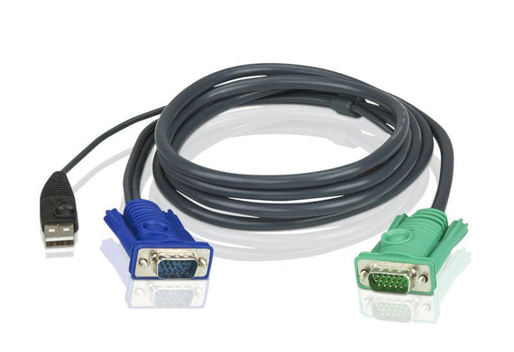 Aten KVM Cable 1.8m with VGA & USB to 3in1 SPHD - Leader Electronics