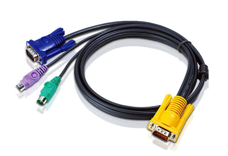 Aten KVM Cable 3m with VGA & PS/2 to 3in1 SPHD to suit CS7xE, CS13xx, CS17xxA, CS17xxi, CL5xxx, CL10xx, KL91xx, KN91xx - Leader Electronics