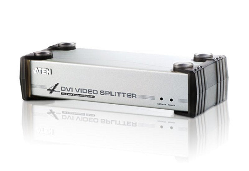 Aten Video Splitter 4 Port DVI Video Splitter w/ Audio, 1920x1200@60Hz, Cascadable to 3 Levels (Up to 64 Outputs) - Leader Electronics
