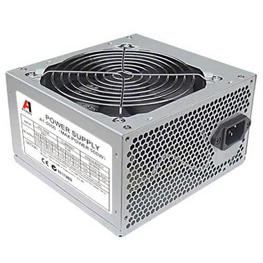 Aywun 500W Retail 120mm FAN ATX PSU. 1x 6PIN PCI-E, 24PIN ATX. Easy to Install, 2 Years Peace of Mind Warranty - Leader Electronics