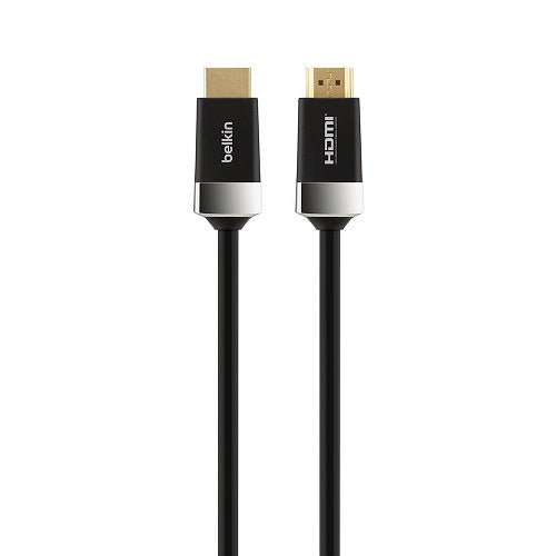 Belkin Advanced Series High Speed w/Ethernet HDMI Cable 4K/Ultra HD Compatible (5M) - Black(AV10050BT5M), 18Gbps Bandwidth, 2 Years Warranty - Leader Electronics