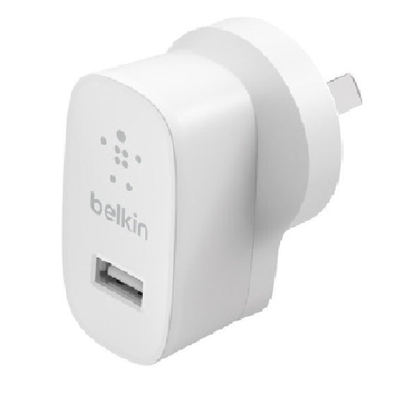 Belkin BoostCharge 12W USB-A Wall Charger - White (WCA002auWH), Portable & Powerful, Lightweight & Compact, Travel-Ready, 2 Years Warranty - Leader Electronics