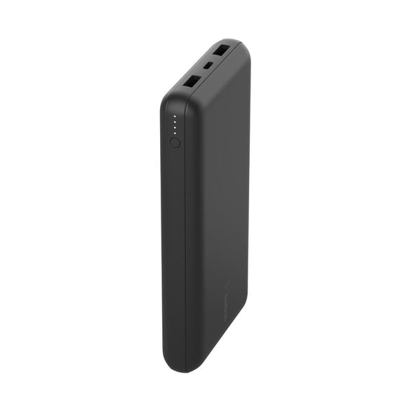 Belkin BoostCharge CCC-Certified 20k mAh Power Bank (Triple-Port) + USB-C to USB-A Cable - Black (BPB012btBK), 2xUSB-A (12W), 2 Years Warranty - Leader Electronics