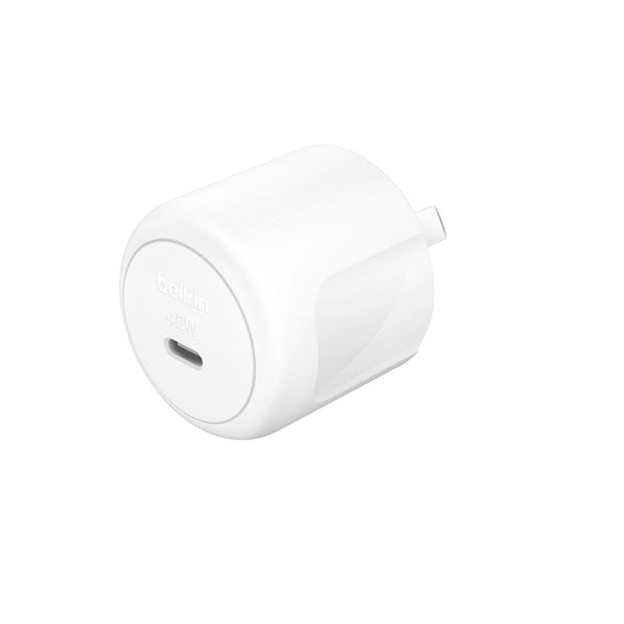 Belkin BoostCharge Compact 45W USB-C PD 3.1 Wall Charger - White (WCA013auWH), Safe & Efficient, Compact & Travel-Ready, CEW $2500, 2 Years Warranty - Leader Electronics