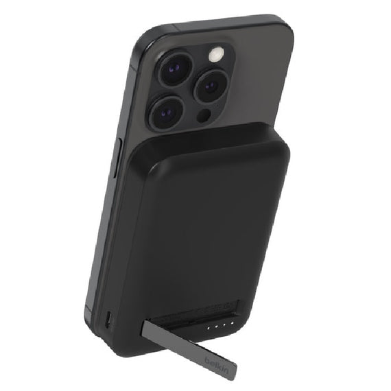 Belkin BoostCharge Pro 10k mAh Magnetic Power Bank With Qi2 + USB-C Cable (1M) - Black (BPD008BTBK),15W,2xUSB-C,Overcharge Protection,2 Years Warranty - Leader Electronics