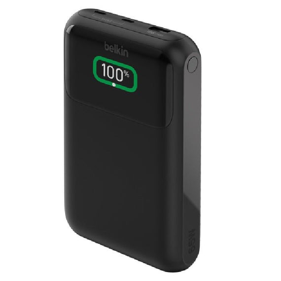 Belkin BoostCharge Pro 20k mAh Laptop Power Bank (3 Port) + USB-C to USB-C Cable 60W (60cm) - Black (BPB020BTBK), 65W, 2 Years Warranty - Leader Electronics