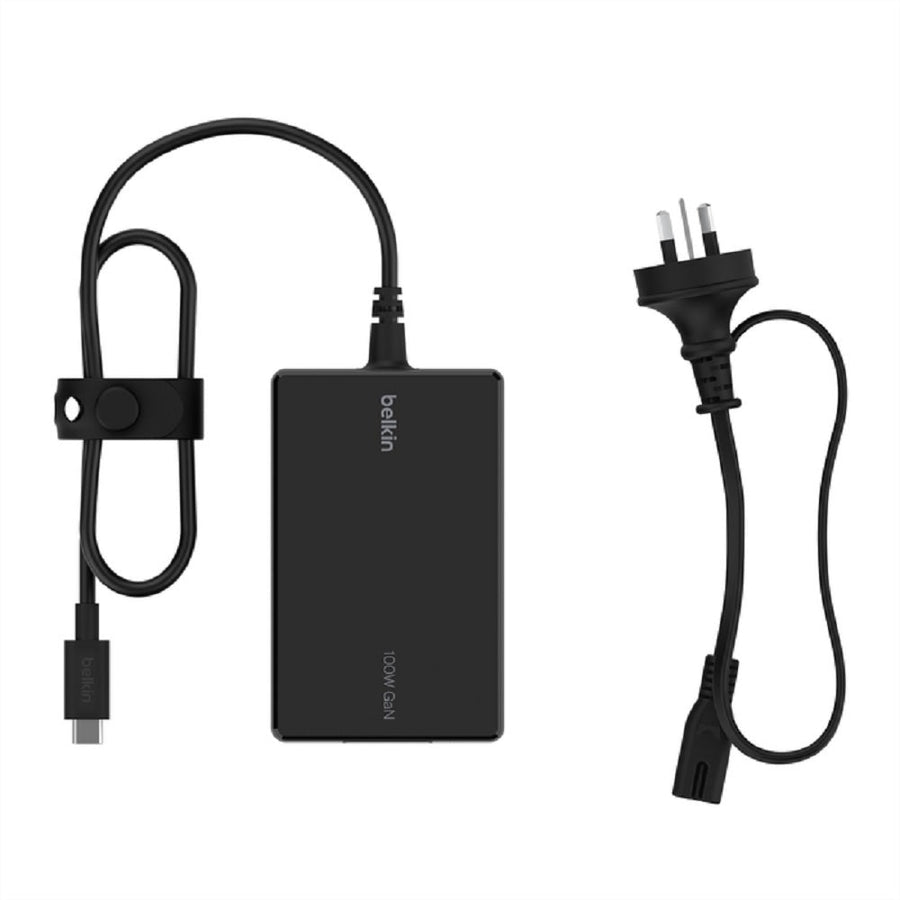 Belkin Connect USB-C Core 100W GaN Power Adapter + USB-C Cable (1.5M) - Black (INC016auBK), Compact Laptop Charger, CEW $2500, 2 Years Warranty - Leader Electronics