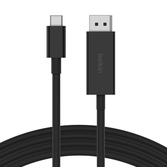 Belkin Connect USB-C to DisplayPort 1.4 Cable 2M - Black (AVC014BT2MBK), 32.4 Gbps Bandwidth, Supports 8K@60Hz & 4K@144Hz, 2 Years Warranty - Leader Electronics