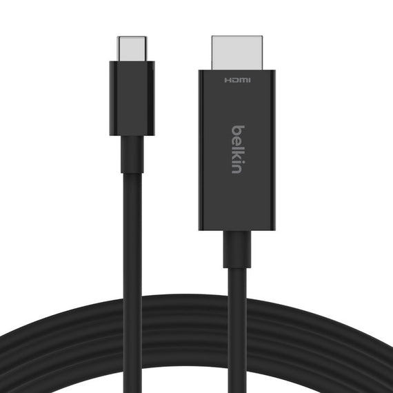 Belkin Connect USB-C™ to HDMI Cable (2M) - Black (AVC012bt2MBK), 8K at 60Hz and 4K at 120Khz, Supports (HDR10+), Plug and Play, 2 Years Warranty - Leader Electronics