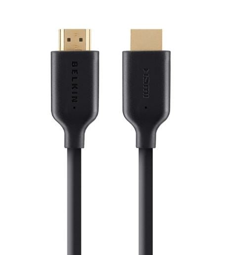 Belkin High Speed HDMI Cable With Ethernet 4K/Ultra HD Compatible (1M) - Black (F3Y021bt1M), 120Hz, 10.2Gbps Bandwidth, 2 Years Warranty - Leader Electronics