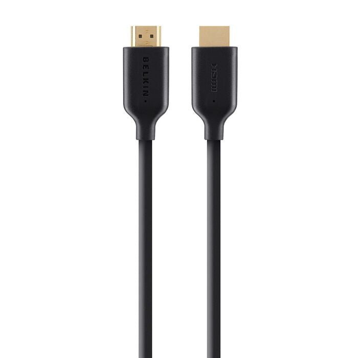 Belkin High Speed HDMI Cable With Ethernet 4K/Ultra HD Compatible (2M) - Black (F3Y021bt2M), 120Hz, 10.2Gbps Bandwidth, 2 Years Warranty - Leader Electronics