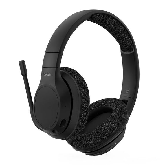Belkin SoundForm Adapt USB-C Wireless Over-The-Ear Headphones - Black (AUD005btBLK), 65 hours of Playtime, 40mm Drivers, Foldable, 2 Years Warranty - Leader Electronics