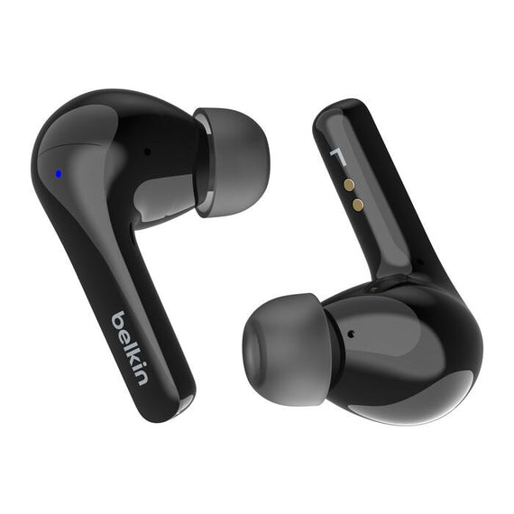 Belkin SoundForm Motion 2 True Wireless Earbuds - Black(AUC010fqBKV2),33 Hours Playtime,Bluetooth 5.3 Pairing,IPX5-Rated,12mm Drivers,2 Years Warranty - Leader Electronics
