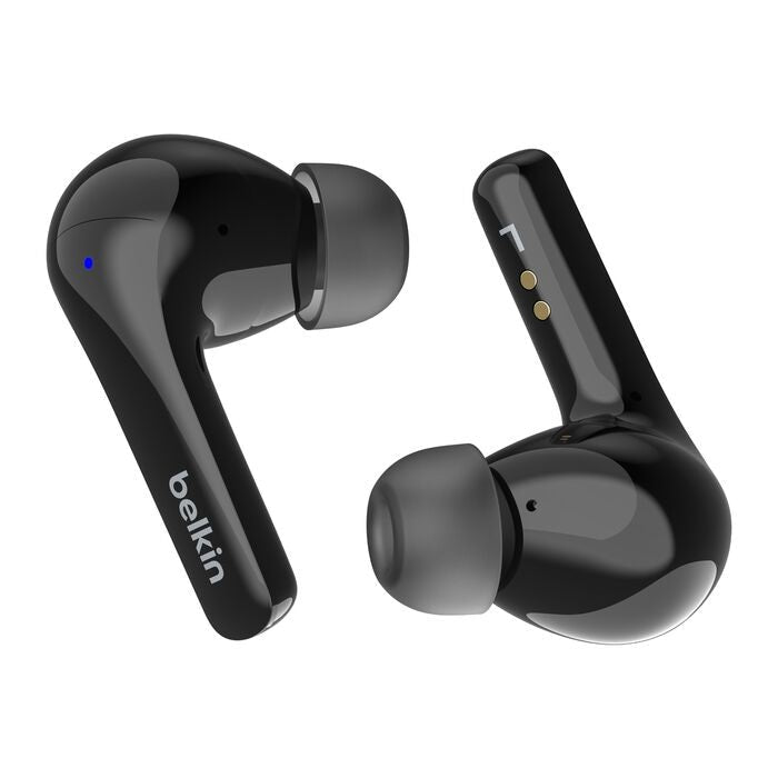 Belkin SoundForm Motion 2 True Wireless Earbuds - Black(AUC010fqBKV2),33 Hours Playtime,Bluetooth 5.3 Pairing,IPX5-Rated,12mm Drivers,2 Years Warranty - Leader Electronics