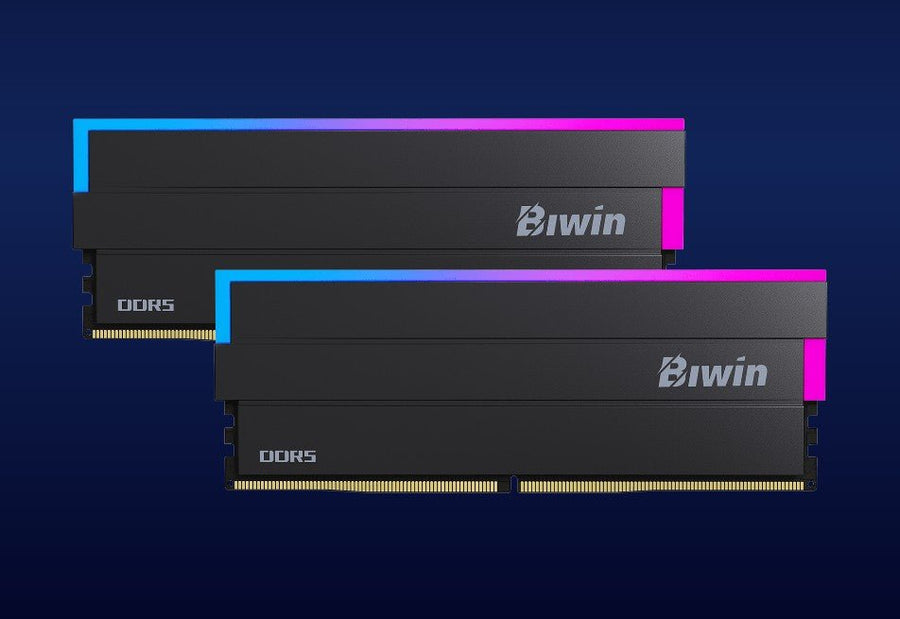 BIWIN DDR5 Memory DW100 RGB Memory 6000MHz 32GB (16GB*2) CL30-38-38-76 1.35V BLACK B5DW100326030ER2G-CB001 - Leader Electronics