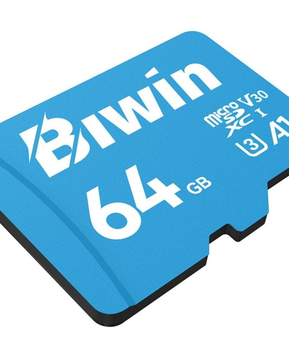 BIWIN MS100-64G microSD3.0 Read & Write Speed up to 100MB/s & 45MB/s BMMS100064G-RGX - Leader Electronics