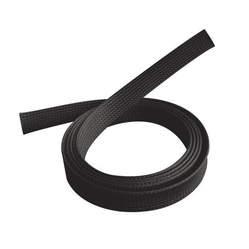 Brateck Braided Cable Sock (20mm/0.79' Width) Material Polyester Dimensions1000x20mm - Black (LS) - Leader Electronics