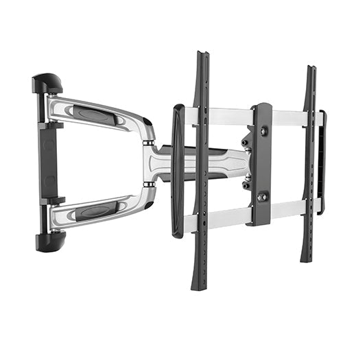 Brateck Chic Aluminum Full-Motion TV Wall Mount For 37'-70' Curved & Flat panel TVs up to 35KG, Matte Black & Metallic Grey (LS) - Leader Electronics