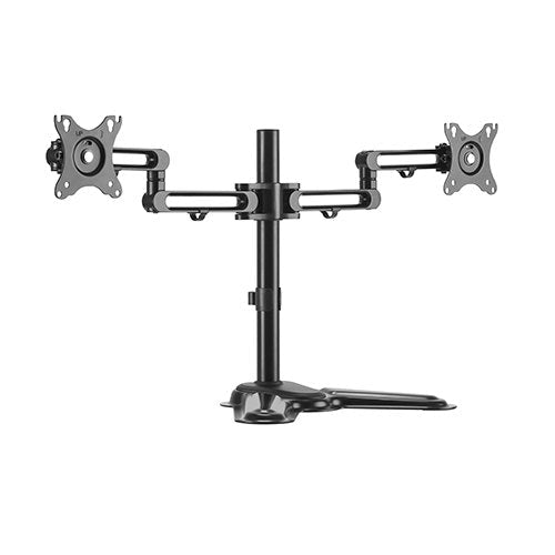 Brateck Dual Free Standing Monitor Premium Articulating Aluminum Monitor Stand Fit Most 17'-32' Monitors Up to 8kg per screen VESA 75x75/100x100 - Leader Electronics