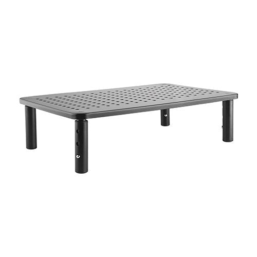 Brateck Height Adjustable Steel Monitor/Laptop Stand (370x235x120mm) Fit Screen Size 13'-32' Weight CapacityUp to 20kg- Black - Leader Electronics