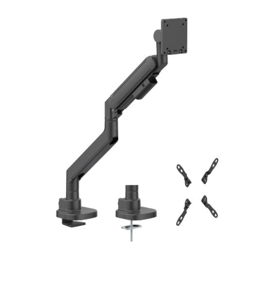 Brateck LDT87-C012-B TITAN HEAVY-DUTY GAS SPRING MONITOR ARM BLACK, Fit Screen Size: 24'-57' Up to 27 KG (LS) - Leader Electronics