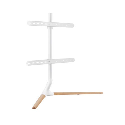 Brateck Modern Linear Tabletop TV Stand For 49'-70' TVs, Weight Capacity: 40kg - Matte White & Beech 970x350x765mm (LS) - Leader Electronics