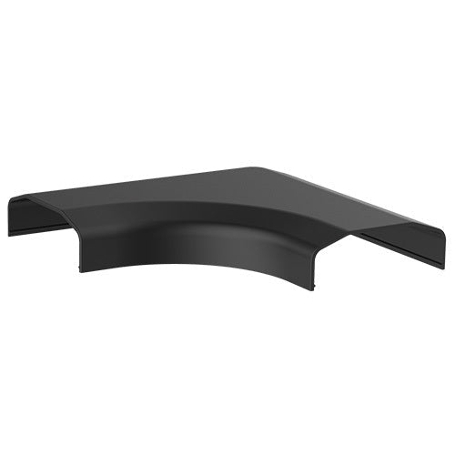 Brateck Plastic Cable Cover Joint L Shape Material:ABS Dimensions 127x127x21.5mm - Black (LS) - Leader Electronics
