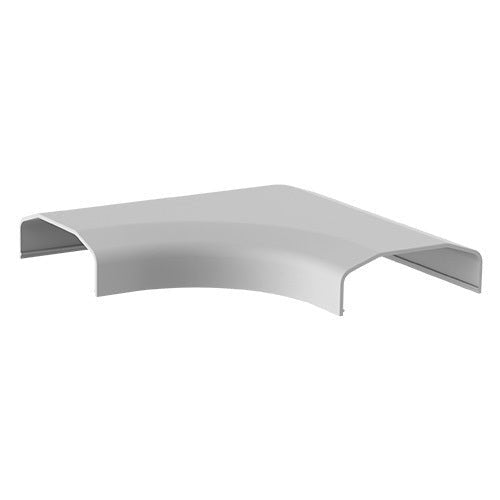 Brateck Plastic Cable Cover Joint L Shape Material:ABS Dimensions 127x127x21.5mm - White (LS) - Leader Electronics