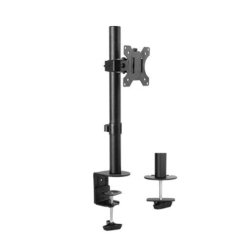 Brateck Single Screen Economical Articulating Steel Monitor Arm Fit Most 13'-32' LCD monitors, Up to 8kg per screen VESA 75x75/100x100 - Leader Electronics