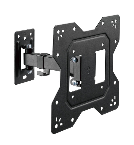 BrateckEconomical Full-Motion TV Wall Mount For 23'-43' Fit Curved TV up to 30KG, VESA 100x100,100x200,200x100,200x200 Fine Texture Black (LS) - Leader Electronics