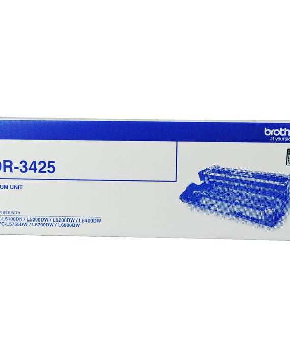 Brother DR-3425 Drum Unit -To Suit HL-L5100DN/L5200DW/L6200DW/L6400DW & MFC-L5755DW/L6700DW/L6900DW - Leader Electronics