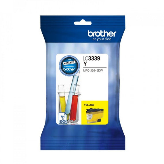 Brother LC-3339XLY Yellow Super High Yield Ink Cartridge to Suit MFC-J5845DW, MFC-J5945DW, MFC-J6545DW, MFC-J6945DW, upto 5000 Pages - Leader Electronics