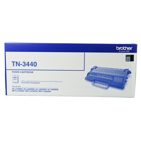 Brother TN-3440 Mono Laser Toner - High Yield- HL-L5100DN, L5200DW, L6200DW, L6400DW & MFC-L5755DW, L6700DW, L6900DW up to 8000 pages - Leader Electronics