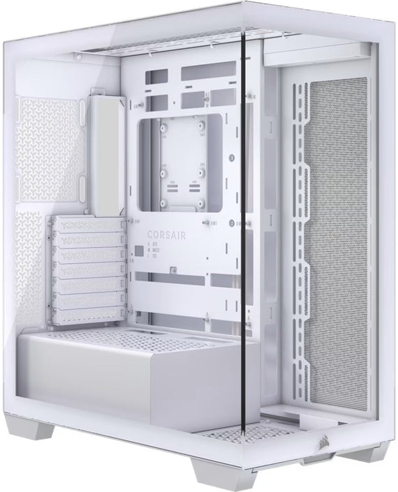 Corsair 3500X Mid-Tower PC Case, White – 506×240×460mm, ATX/E-ATX, 425mm GPU, 170mm CPU, 360 rad side/top, TG panel, USB-C, 7+4 slots, 2 yr wty - Leader Electronics