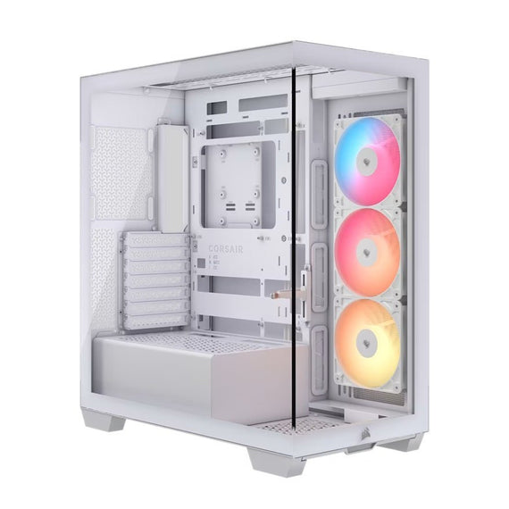 Corsair 3500X RS-R ARGB Mid-Tower PC Case - White, E-ATX Support, Side 360mm Rad, Tempered Glass, USB-C, 2x SSD, 2x HDD, 425mm GPU, RS ARGB Fans - Leader Electronics