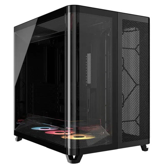 Corsair AIR 5400 RS-R ARGB Mid-Tower ATX Case - Black, Triple-Chamber, 360mm Rad Support, Glass Panels, USB-C, ATX/E-ATX, 2x SSD, 1x HDD - Leader Electronics