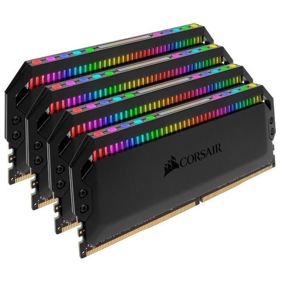 Corsair Dominator Platinum RGB 32GB (4x8GB) DDR4 3200MHz CL16 DIMM Unbuffered XMP 2.0 Base SPD@2666 Black Heatspreaders 1.35V AMD (LS) - Leader Electronics
