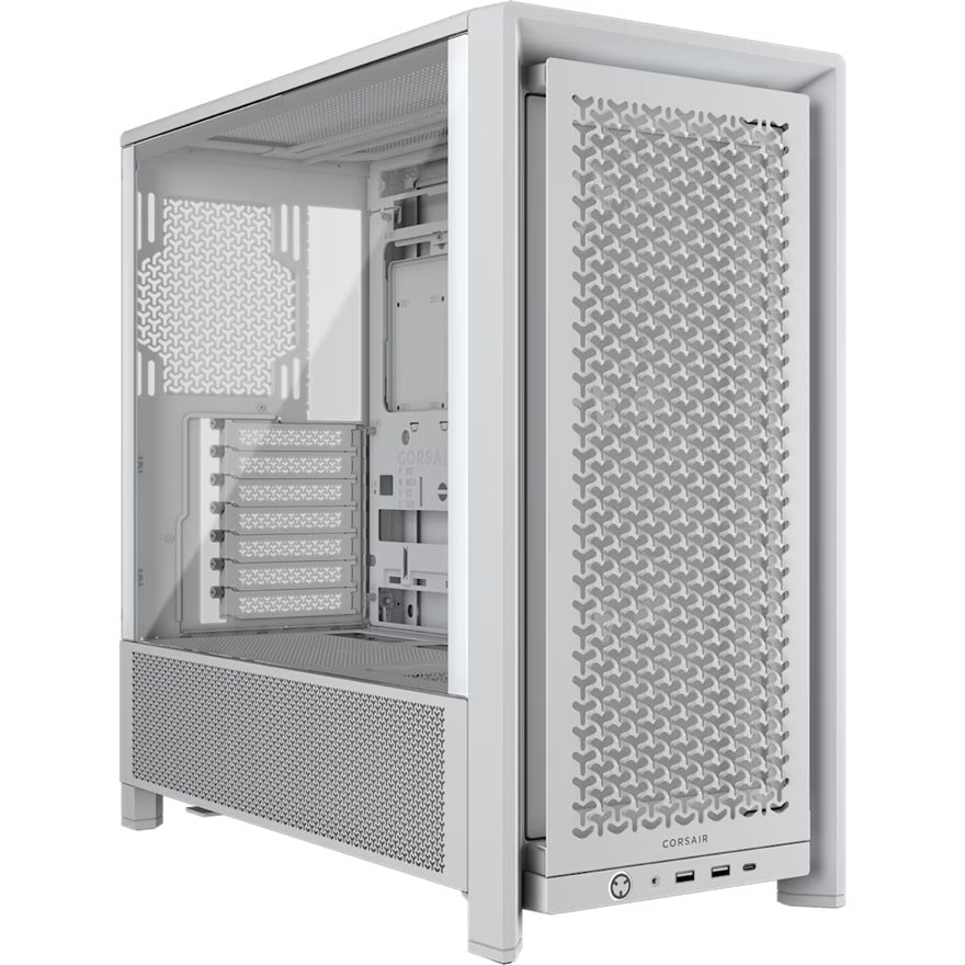 Corsair FRAME 4000D RS Modular Mid-Tower PC Case - White, ATX, 430mm GPU, 170mm CPU cooler, 360mm rad, 1x USB-C 3.2 Gen 2 - Leader Electronics