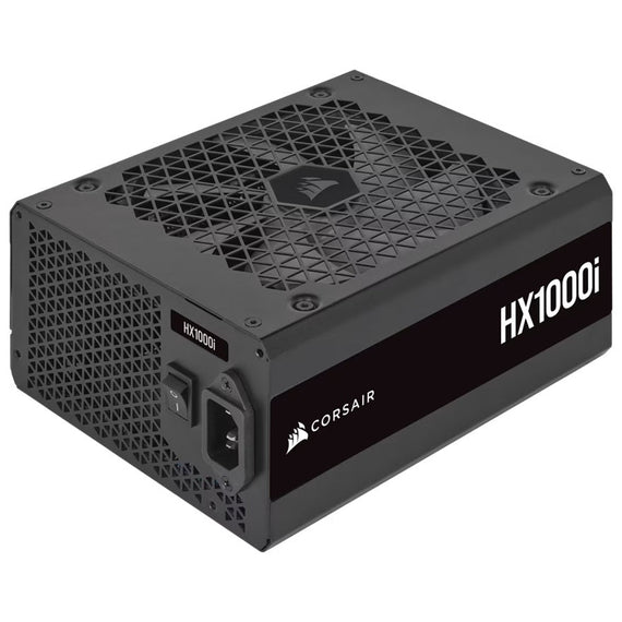 Corsair HX1000i Fully Modular Ultra-Low Noise Platinum ATX 1000W PC Power Supply (AU), 8x SATA, 2x EPS, 8x PATA, 5x PCIe, 140mm Fan Size, ATX12V 3.1 - Leader Electronics