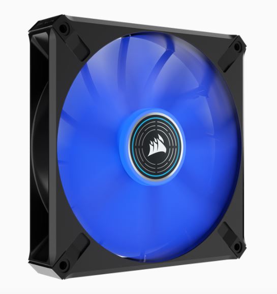 Corsair ML ELITE Series, ML140 LED ELITE, 140mm Magnetic Levitation Blue LED Fan with AirGuide, Single Pack(LS) - Leader Electronics