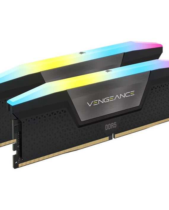 Corsair Vengeance RGB 32GB (2x16GB) DDR5 DRAM 6000MT/s CL38 Memory Kit — Black - Leader Electronics