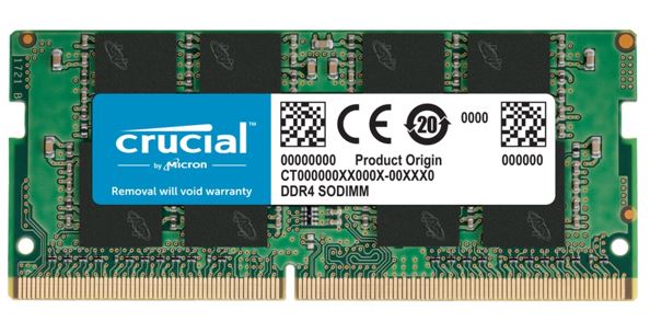 Crucial 16GB (1x16GB) DDR4 SODIMM 3200MHz CL22 1.2V Notebook Laptop Memory RAM - Leader Electronics